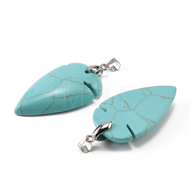 Synthetic Turquoise Pendants G-H359-04P-02-1