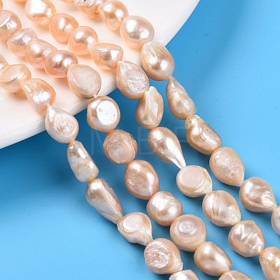 Natural Cultured Freshwater Pearl Beads Strands PEAR-N014-08D-01-1