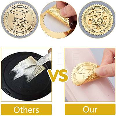 12 Sheets Self Adhesive Gold Foil YOU MADE A DIFFERENCE Embossed Stickers DIY-WH0451-035-1