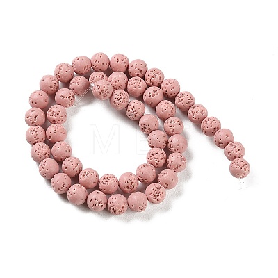 Synthetic Lava Rock Dyed Beads Strands G-H311-08B-08-1