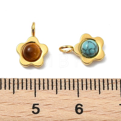Natural & Synthetic Mixed Stone Pendants PALLOY-JF05812-01-1