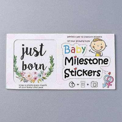 Flower Themes Baby Skill  Milestone Stickers DIY-H127-B04-1
