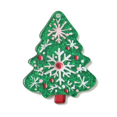 Christmas Acrylic Pendants OACR-I028-02A-1