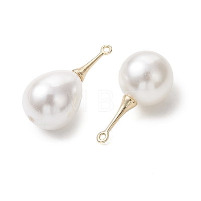 2Pcs 2 Styles Shell Pearl Pendants PALLOY-JF05423-1