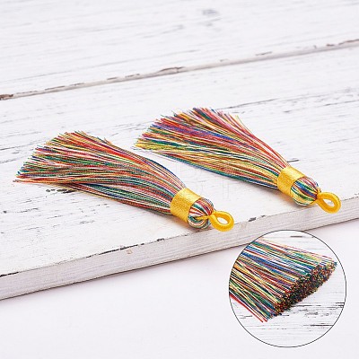 Polyester Tassel Big Pendants Decoration AJEW-S059-11-1