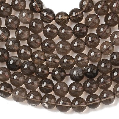Natural Smoky Quartz Bead Strands G-D840-62-6mm-1