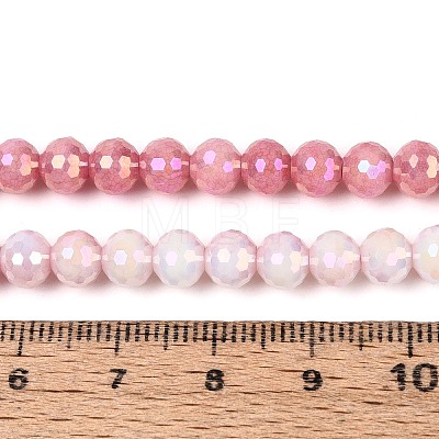 Anti-Tarnish Electroplate Glass Beads Strands GLAA-N056-6mm-04-1
