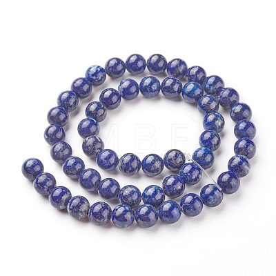 Natural Lapis Lazuli Bead Strands G-G953-02-10mm-1