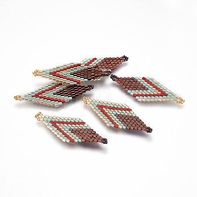MIYUKI & TOHO Handmade Japanese Seed Beads Links SEED-E004-B05-1