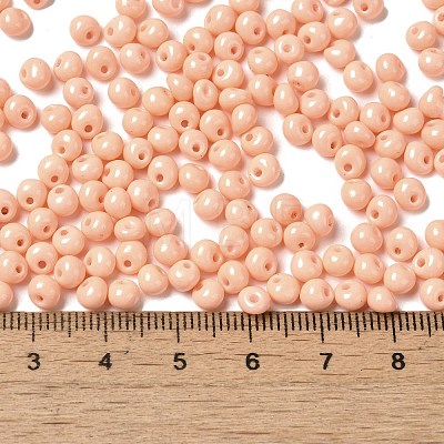 6/0 Opaque Baking Paint Glass Seed Beads X1-SEED-M012-02A-18-1