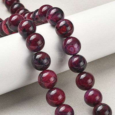Natural Multi-Color Agate Beads Strands G-A261-B02-14mm-1
