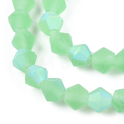 Imitate Austrian Crystal Bicone Frosted Glass Beads Strands EGLA-A039-T3mm-MB24-1