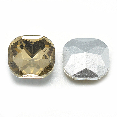 Pointed Back Glass Rhinestone Cabochons RGLA-T032-10x10mm-08-1