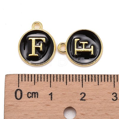 Golden Plated Alloy Charms X-ENAM-S118-02F-1