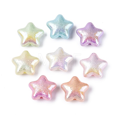 UV Plating Opaque Acrylic Beads OACR-N160-05-1