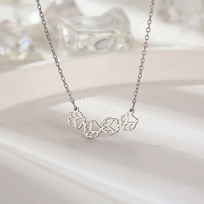 Stainless Steel Pendant Necklace TR0656-2-1