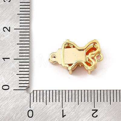 Brass Micro Pave Cubic Zirconia Box Clasps KK-G484-02G-1