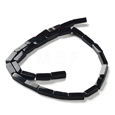 Natural Black Agate Beads Strands G-F631-E27-1