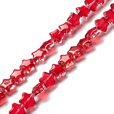 Transparent Glass Beads Strand X1-GLAA-F112-02C-1