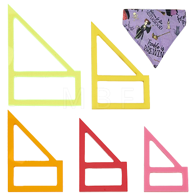 Acrylic Quilting Template for Pet Bandana DIY-WH0033-63A-1