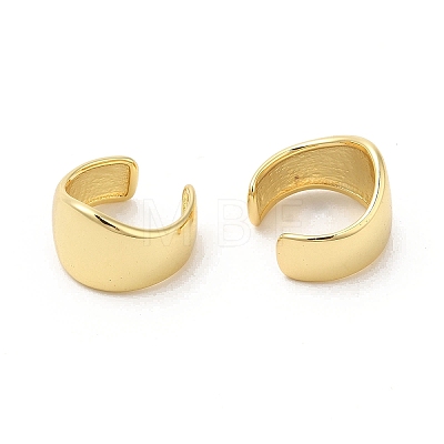 Brass Twist Cuff Earrings EJEW-D065-09G-1