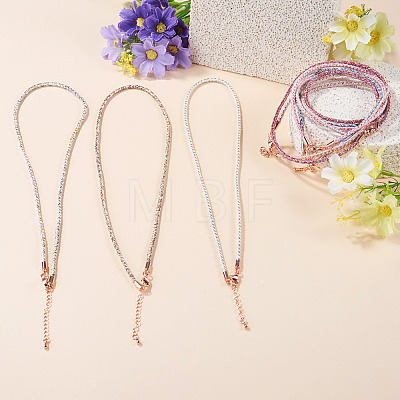7Pcs 7 Colors 2.5MM Round Nylon Cotton Cord Necklace Making NJEW-TA0001-25RG-1
