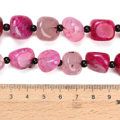 Natural Dragon Veins Agate Beads Strands GG-L001-I01-01B-1