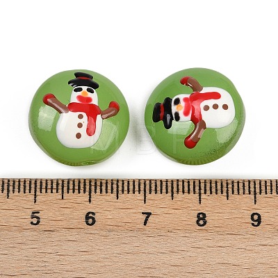 Christmas Handmade Lampwork Enamel Beads LAMP-C020-03H-1