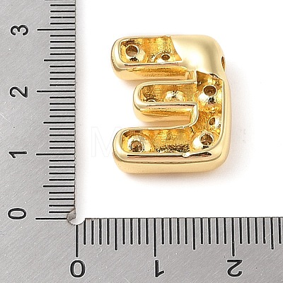 Brass Micro Pave Clear Cubic Zirconia Pendant KK-Z046-01G-E-1