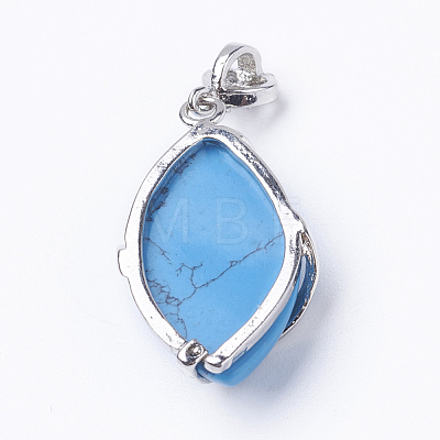 Synthetic Turquoise Pendants G-E423-07P-1