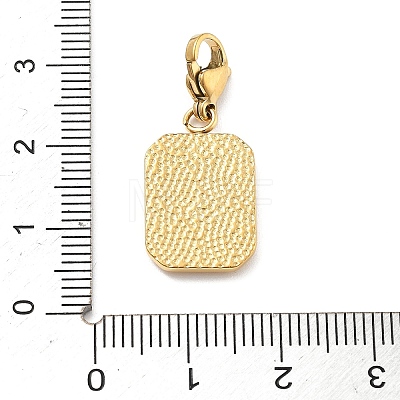 304 Stainless Steel Enamel Pendant Decoration STAS-L283-51G-1
