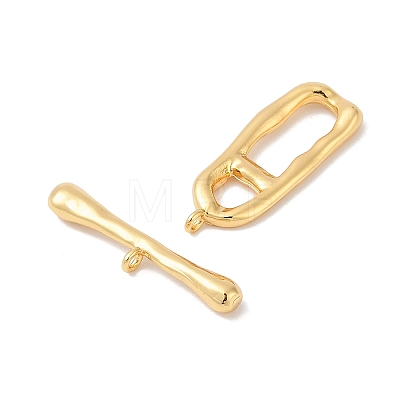 Brass Toggle Clasps KK-Q030-13G-1