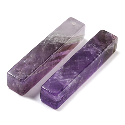 Natural Amethyst Pendants G-M417-02E-1