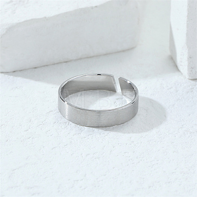 Stainless Steel Open Cuff Ring GK9650-3-1
