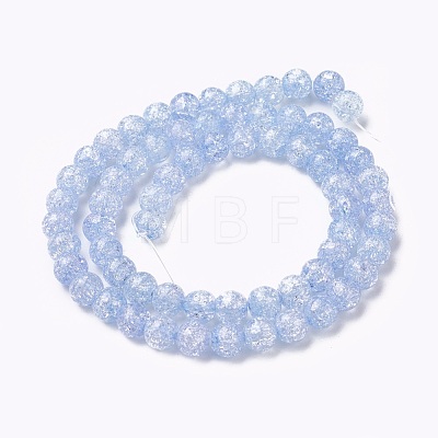 Crackle Glass Beads Strands GLAA-F098-06B-07-1