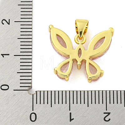 Real 18K Gold Plated Brass with Glass
 Pendants KK-R159-09B-G-1