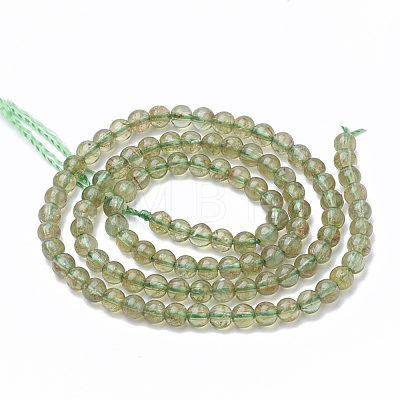Natural Green Apatite Beads Strands G-S150-28-5mm-1