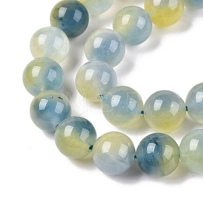 Dyed Natural White Jade Beads Strands G-T138-10mm-210-18-1