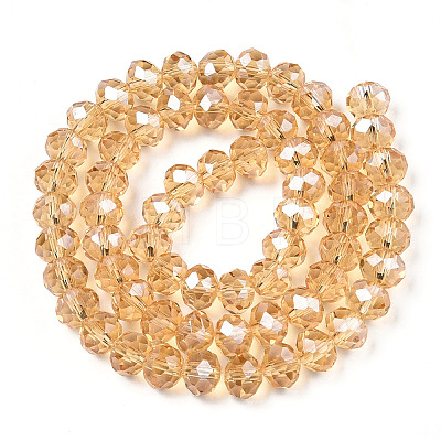 Electroplate Glass Beads Strands EGLA-A044-T2mm-A23-1