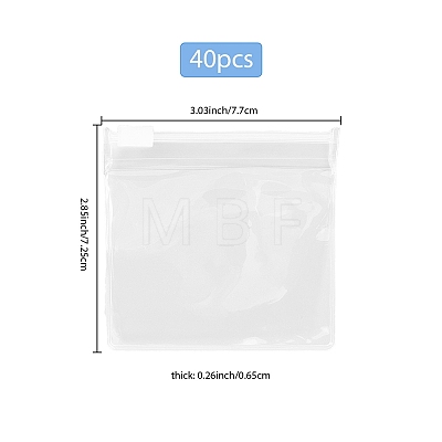 EVA 40Pcs Plastic Zip-lock Bags ABAG-SP0001-18B-08-1