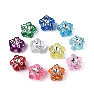 Plastic Star Beads KY-Q002-07-1