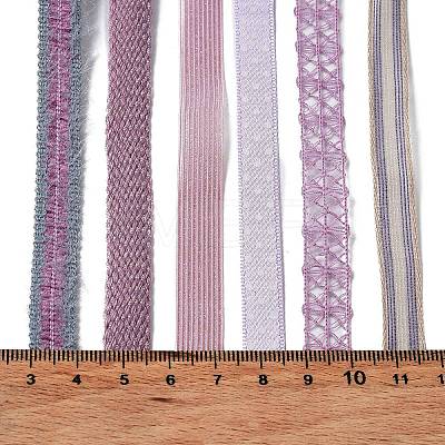 18 Yards 6 Styles Polyester Ribbon SRIB-C001-I01-1