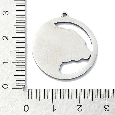 Non-Tarnish 201 Stainless Steel Pendants LS-STAS-R118-04P-1