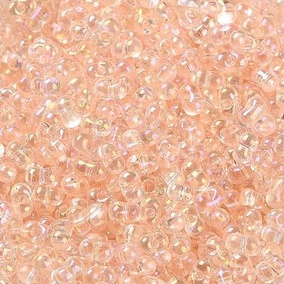 AB Color Plated Glass Seed Beads SEED-L011-06B-08-1