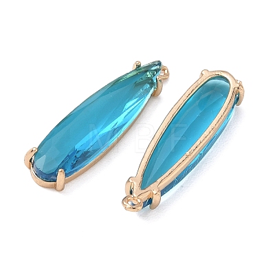 Transparent Glass Pendants GLAA-T007-15G-1
