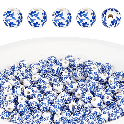 200Pcs Handmade Porcelain Beads PORC-ME0001-10-1