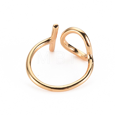 Brass Cuff Rings KK-S360-069-NF-1