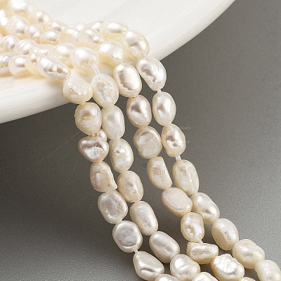 Natural Keshi Pearl Cultured Freshwater Pearl Beads Strands PEAR-P062-25B-1