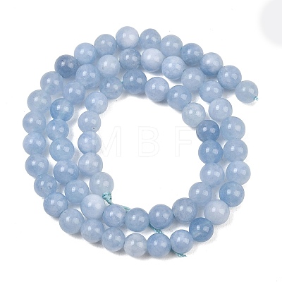 Natural Dyed White Jade Beads Strands GG-CBAEB22-B01-6mm-01-1