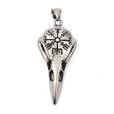 Viking 316 Surgical Stainless Steel Pendants STAS-E212-17AS-01-1